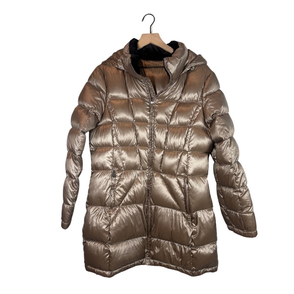 Calvin Klein Shimmering Bronze Puffer Jacket Size XL - Picture 1 of 9
